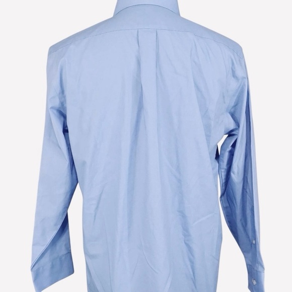 Stafford, easy care, cotton, broad cloth, dress shirt, light blue 17 1/2 - Picture 3 of 6